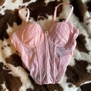 Light pink corset top